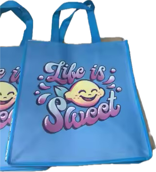 Stay Strong Bundle 💙Set of 3 Blue Splash Vinyl Totes