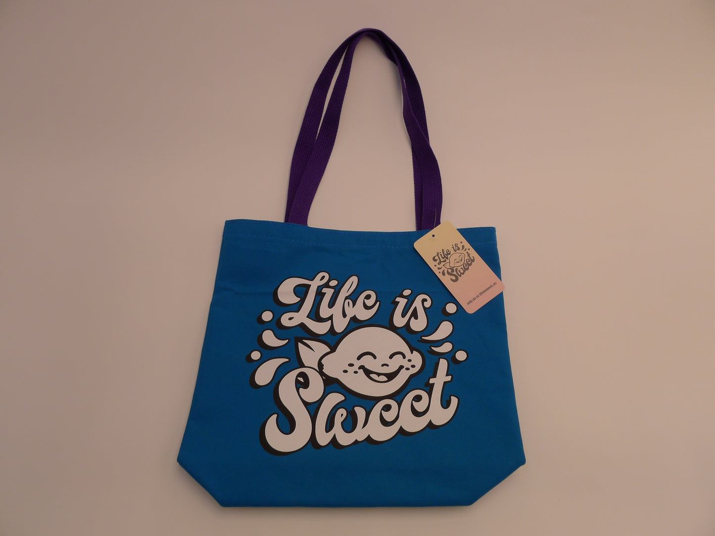 Life is Sweet Durable Canvas Reusable Tote Bag
